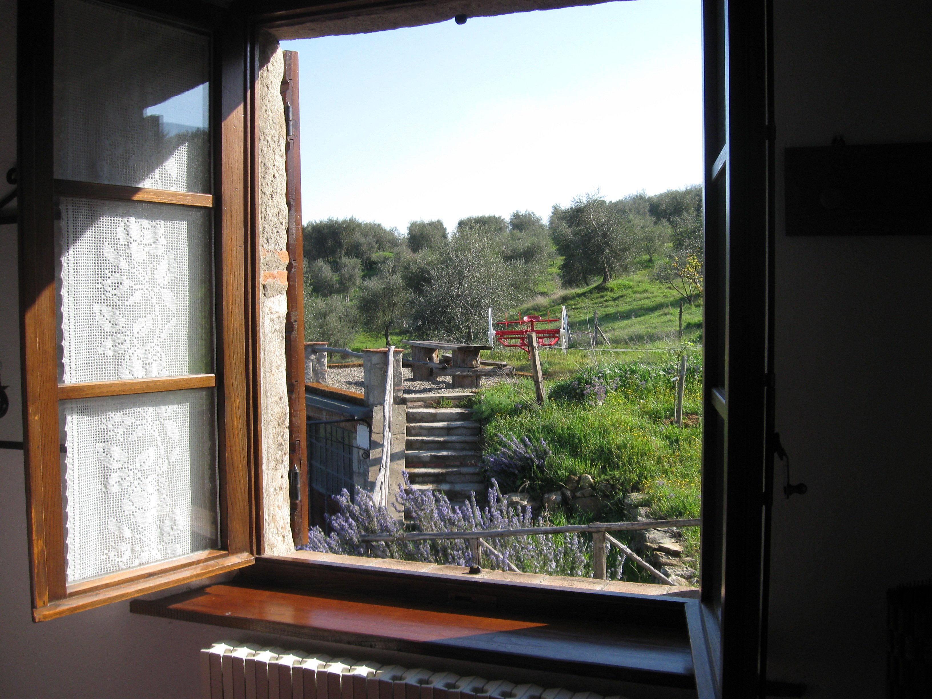 View from our tuscan farmhouse
