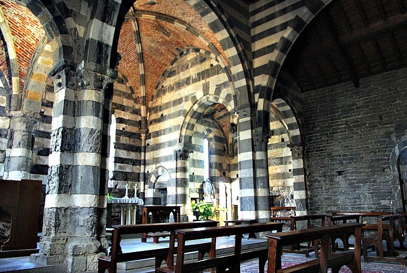 Inside the Church of San Pietro, Portovenere