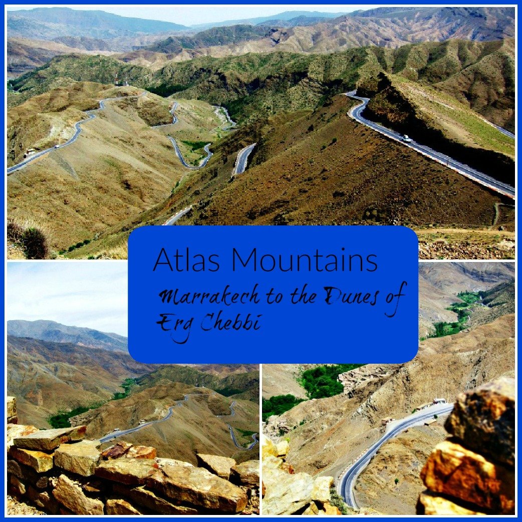 Road through the Atlas Mountains Morocco