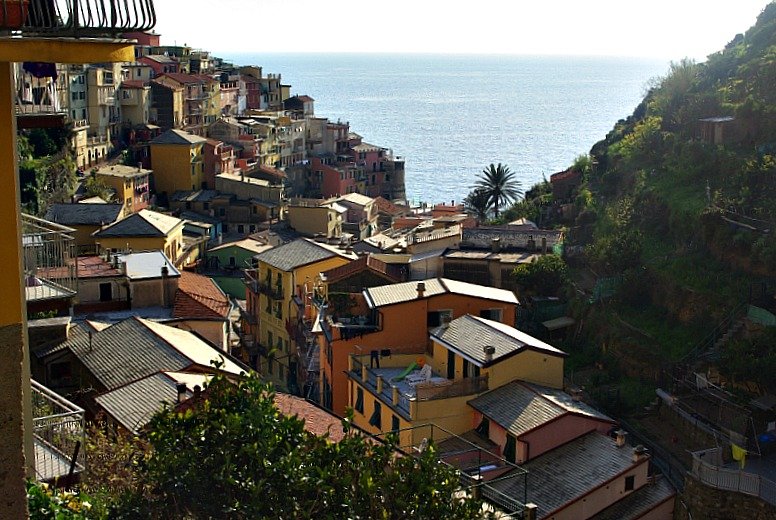 Leaving Manarola after scoffing the most delicious gelato on earth.