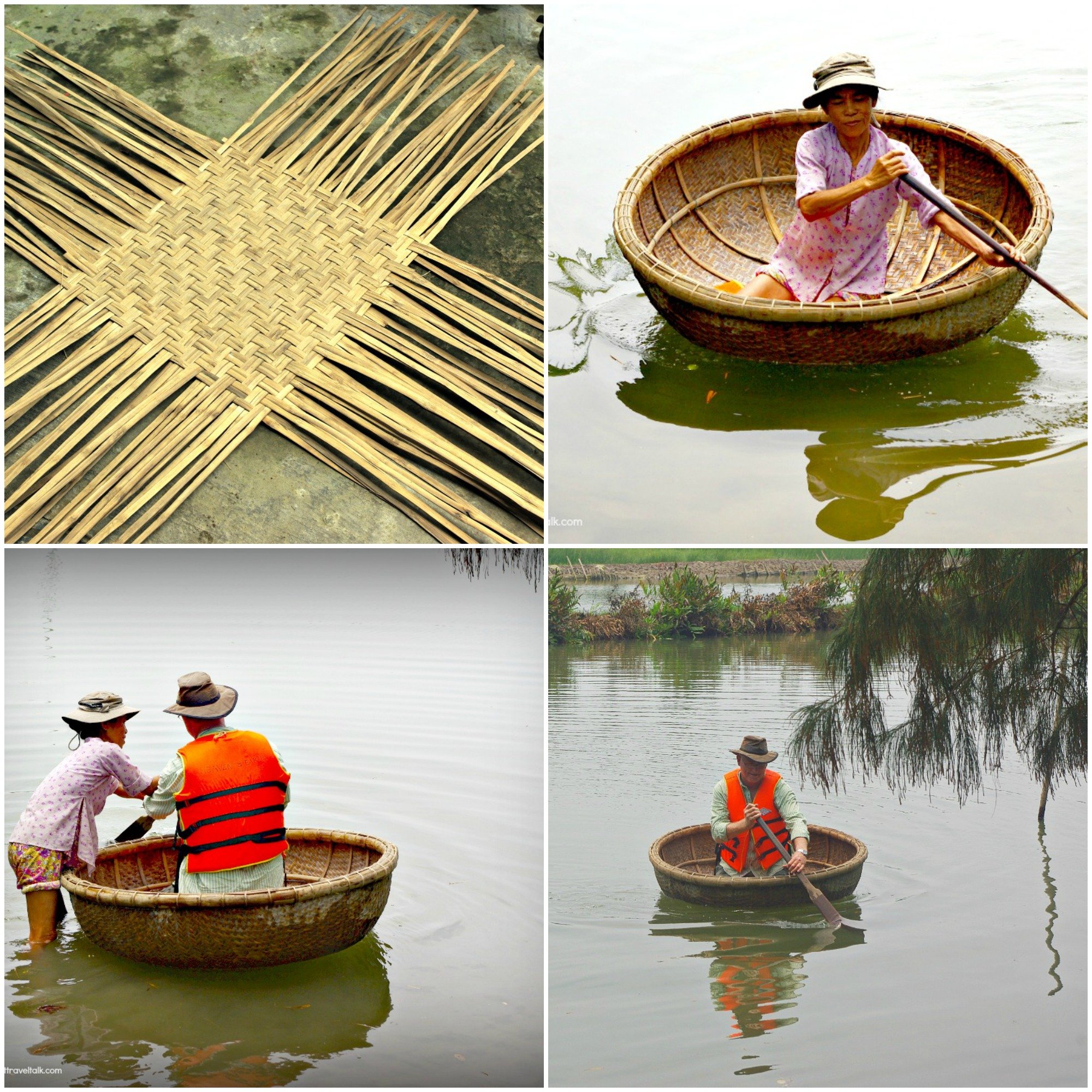 Woven Bamboo Fishing Boats