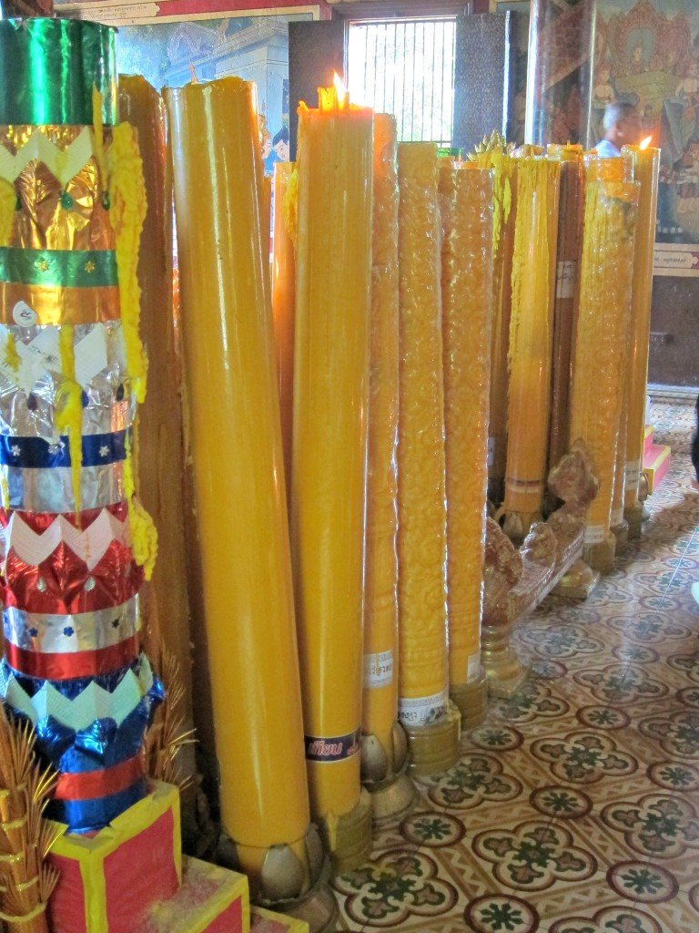 Wat Phnom Giant Candles