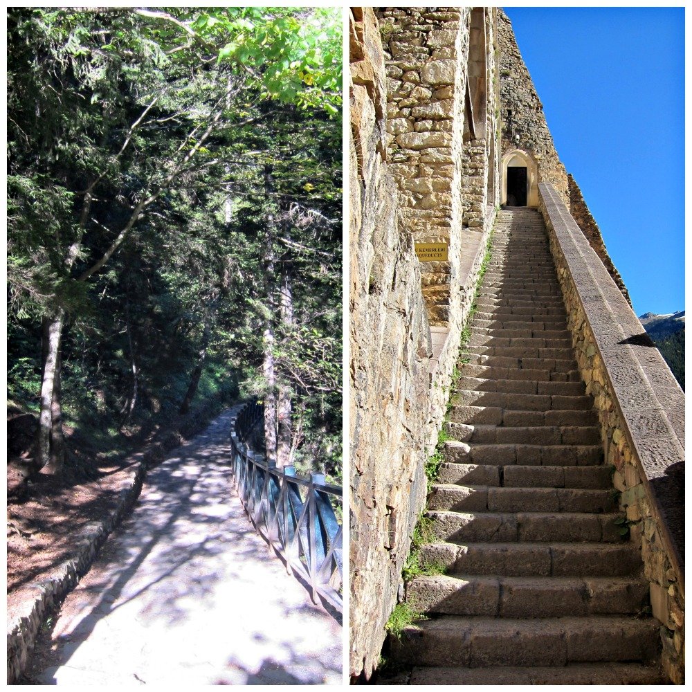 Sumela path and steps