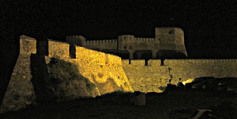 Bozcaada Castle at night