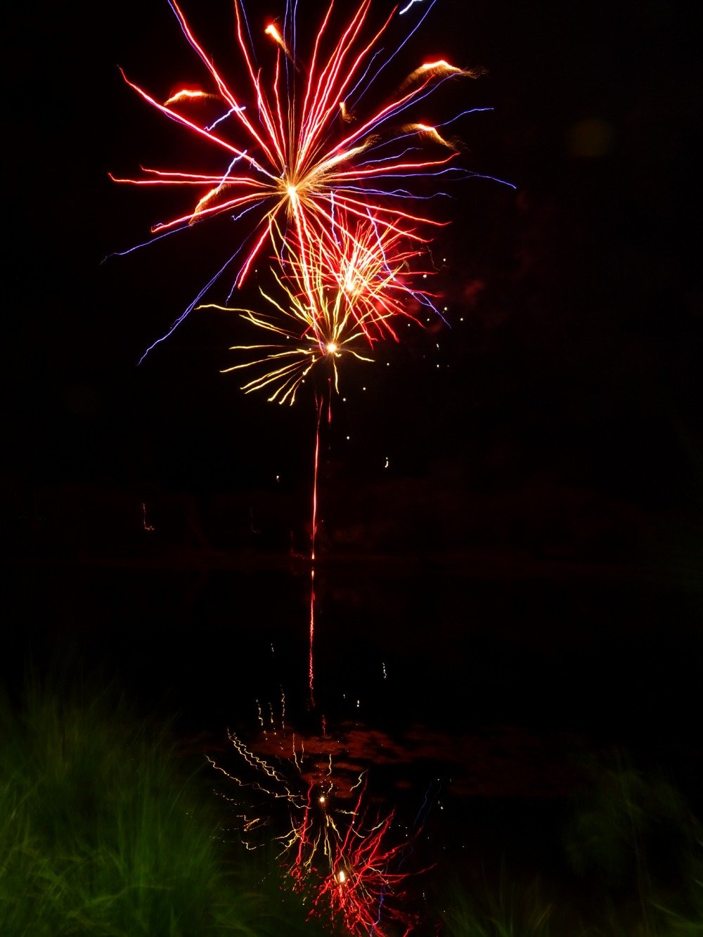 Glencore Greek Fest Fireworks reflections