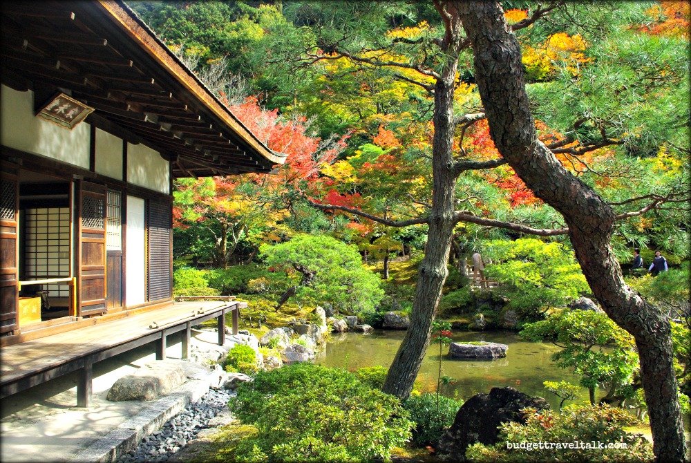 Kyoto Silver Pagoda Pond and building