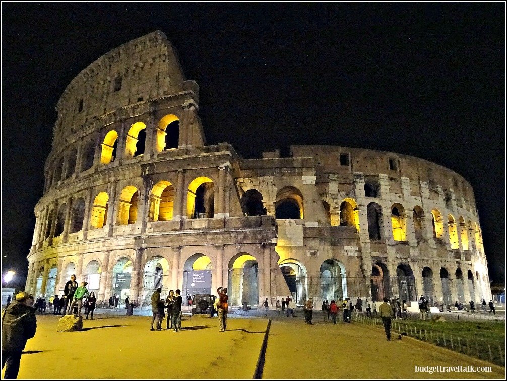 Colosseum Rome Night