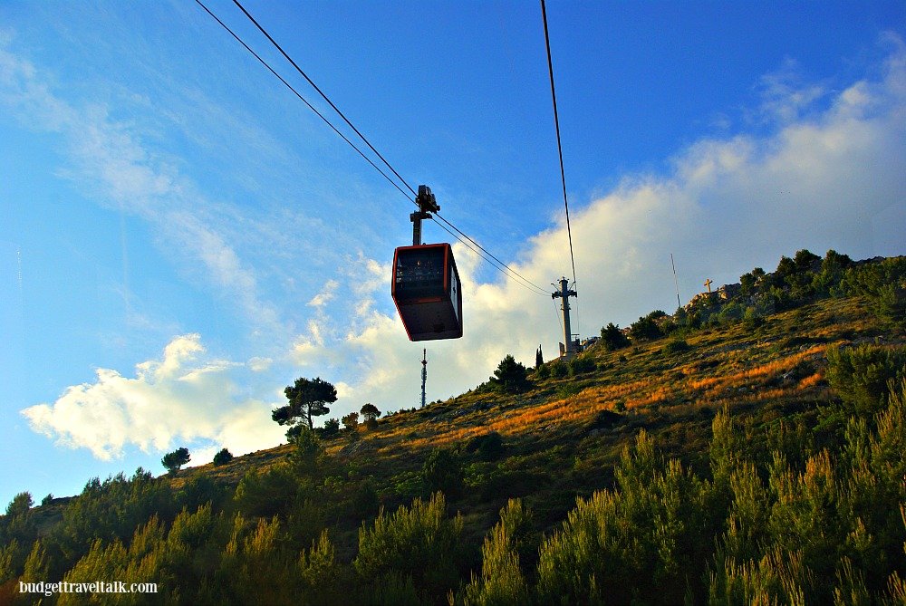 Dubrovnik Mt. Srd Cable Car is one of three ways to visit the Homeland War Museum in the Imperial Fort above Dubrovnik. The ideal sunset spot for photography.