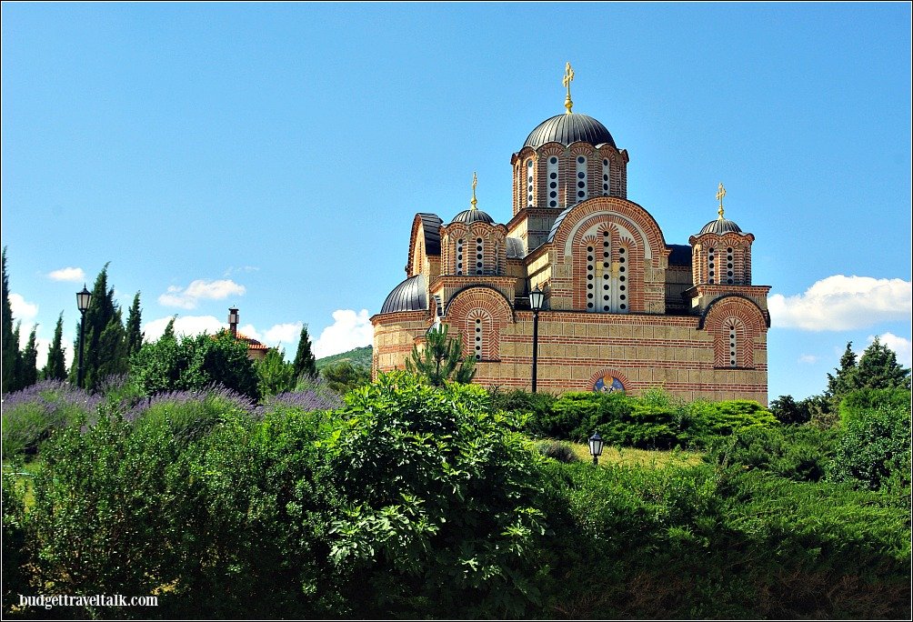 Church gardens on the hill in Trebinje Bosnia