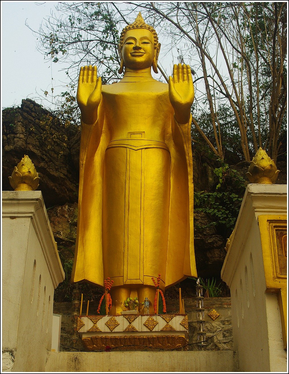 Buddha Statue Phousi Hill Luang Prabang