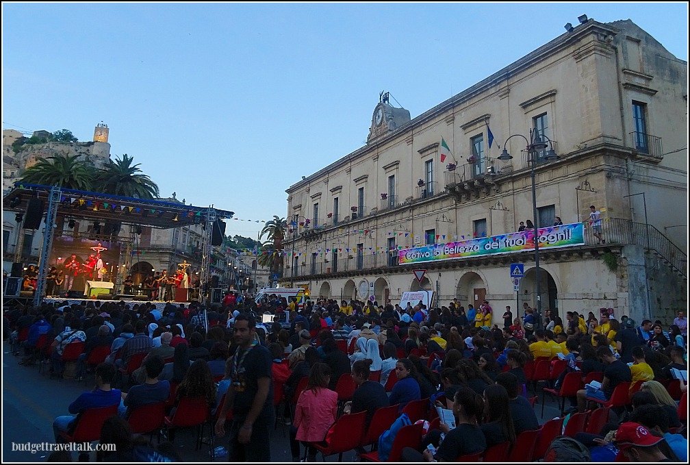 Festival in the Sicilian Baroque of Modica Sicily