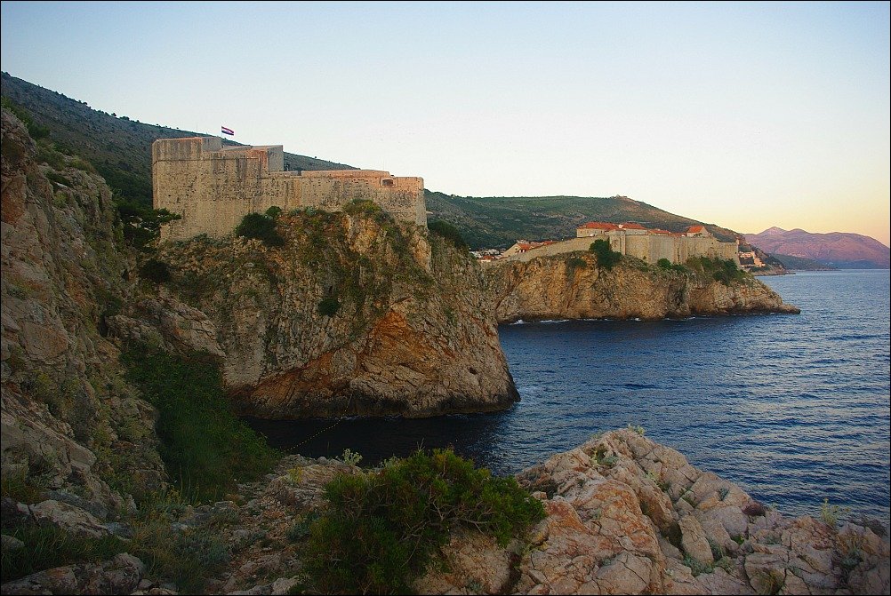 Dubrovnik walled city from the outside