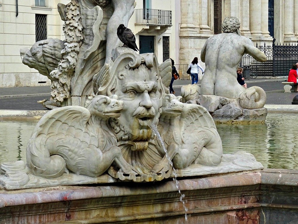 Piazza Navona Moor Fountain