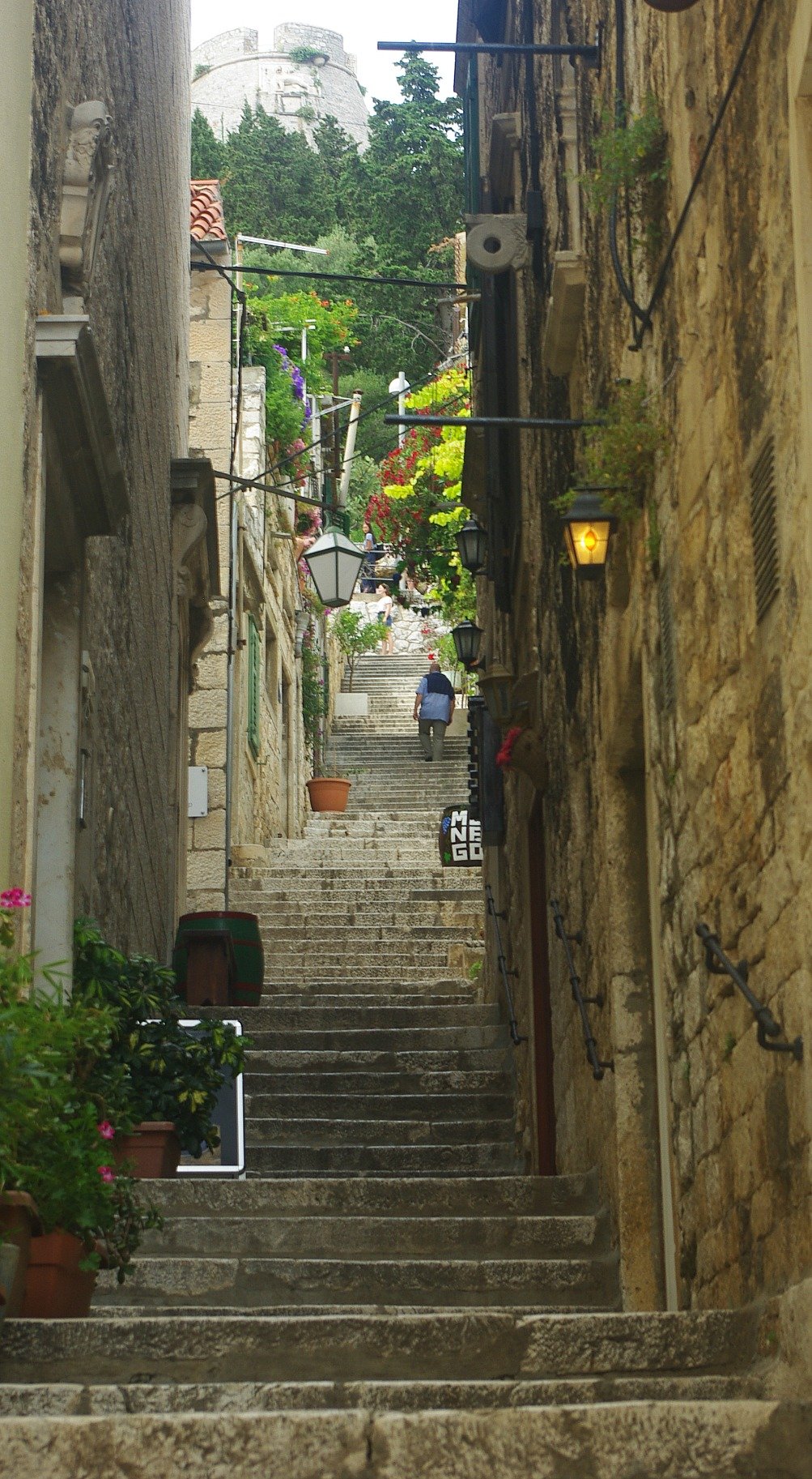Hvar Stairs to Fortress