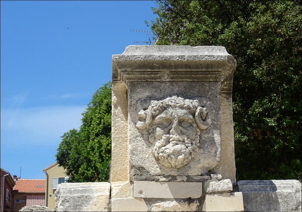 Zadar Roman Forum Head of Jupiter