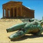 Is the Valley of the Temples at Agrigento Sicily really in a valley?