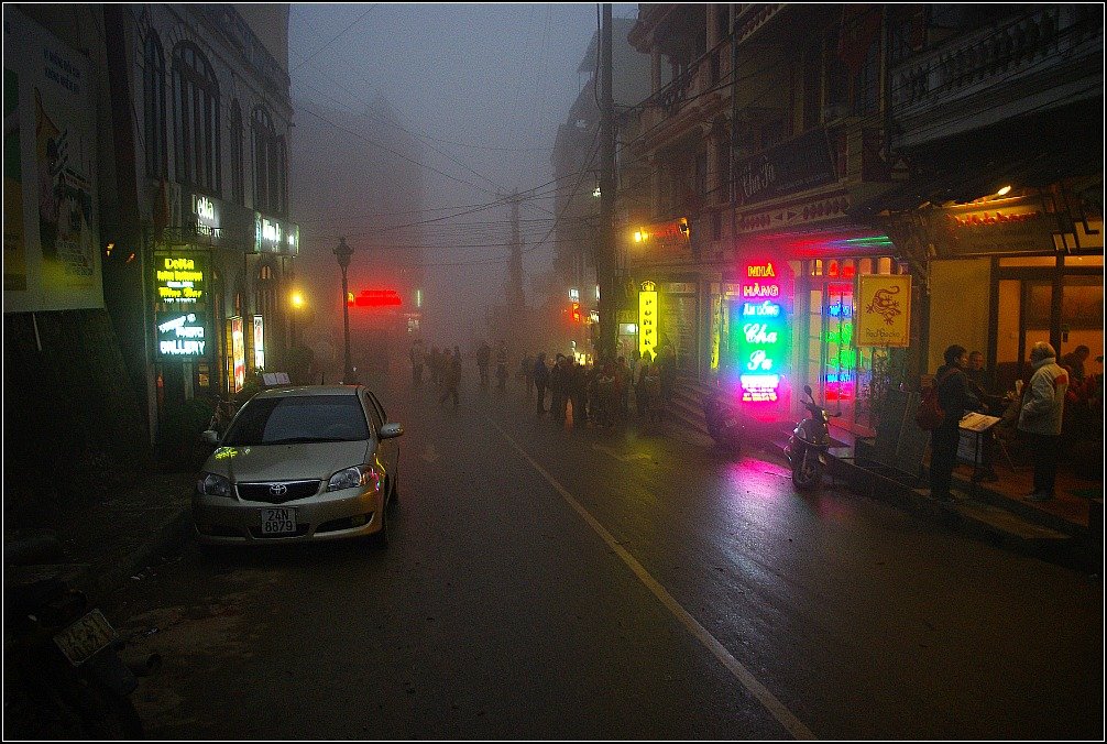 Sapa in the mist, Vietnam