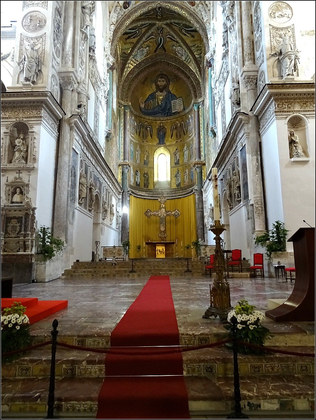 Cefalu Duomo Mosaics, Sicily