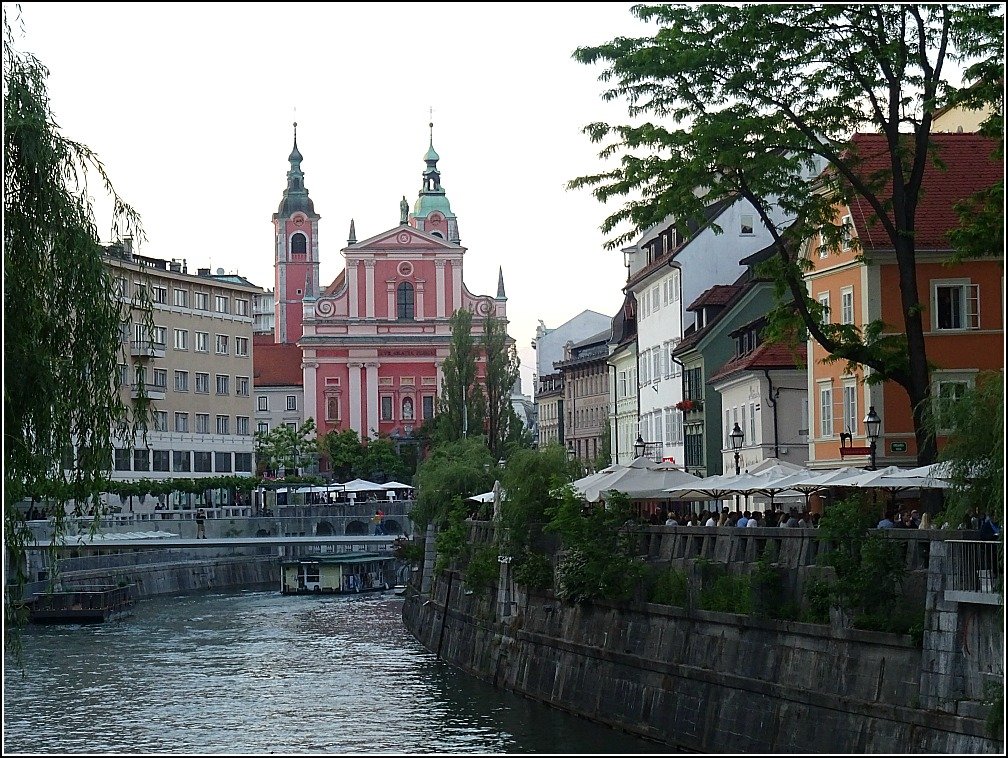 Ljubljana - River Views to Preseren Square