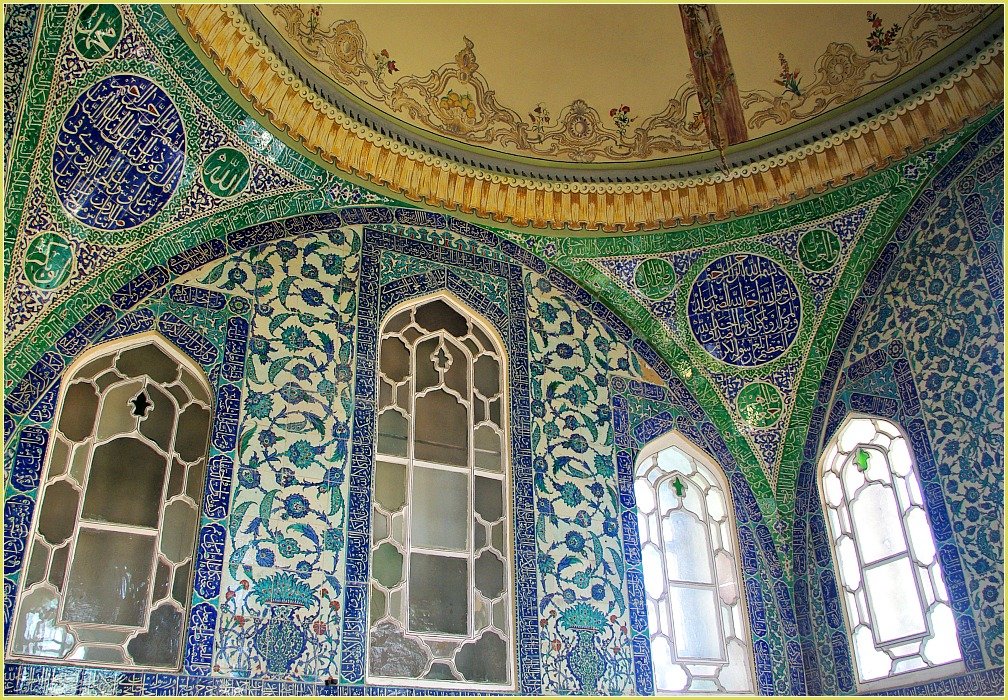 Topkapi Palace Views in Istanbul - Palace Harem Interior Tiles and Windows