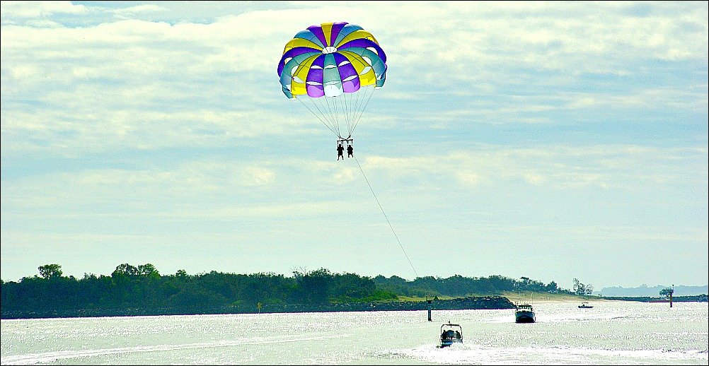 Parasailing on the Broadwater Surfers Paradise on the Gold Coast
