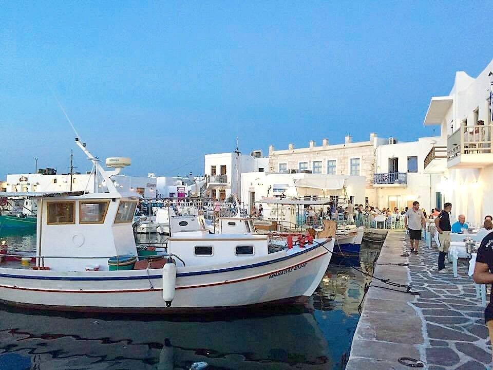 Naoussa Harbour on the Greek Island of Paros 