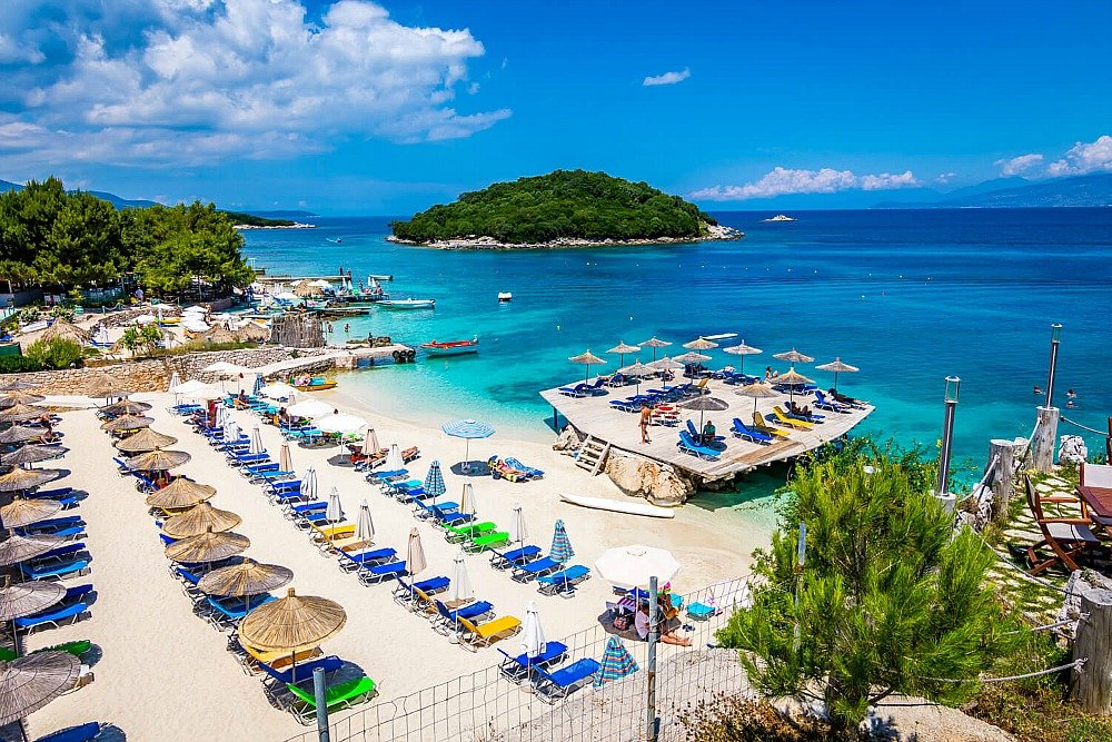 Ksamil beach in Albania is a budget friendly destination with interesting sights nearby