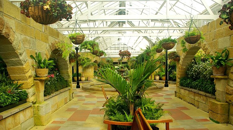 Inside the conservatory