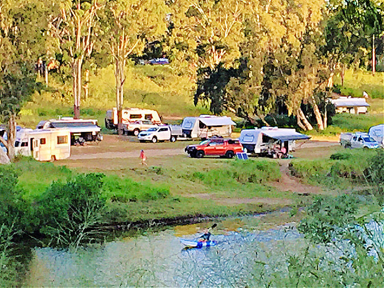 View Across Calliope River to Free Camp