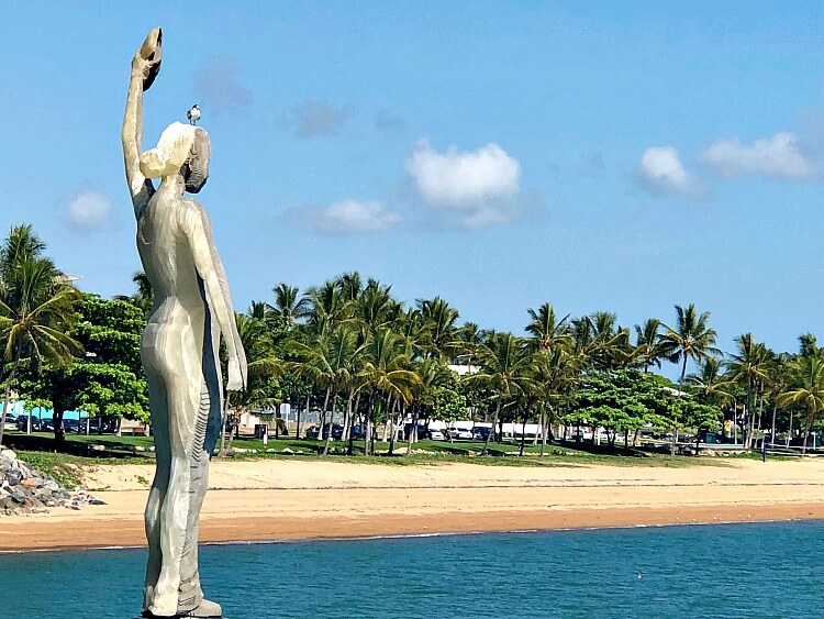 Ocean Siren Sculpture in the Ocean beside Strand Jetty Townsville