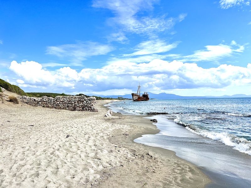 Shipwreck close to Vaitaki Beach Peleponnese